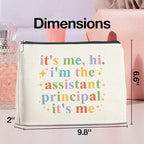 Makeup Bag Assistant Principle Gifts for Women, Assistant Principal Appreciation Gift in My Assistant Principal Era Cosmetic Bag Zipper Makeup Pouch