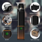 RESUXI Hair Clippers for Men T-Blade Trimmer Electric Shaver Razor Nose Hair Trimmer Set,Beard Grooming Kit 3 in 1 for Nose Ear Body Face Mustache,Father Gifts for Him