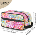 Abstract Art Rainbow Butterfly Travel Toiletry Bag for Women Men Lightweight Cosmetic Makeup Bag Organizer Waterproof Shaving Bag Dopp Kit with Large Capacity for Toiletries and Shaving Accessories