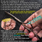6 Inch Professional Hair Cutting Scissors Hair Cutting Shears 440C Hair Shears Haircut Barber Scissors Convex Edge KINSARO for Hairdresser Barbershop or Home Use