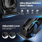 Brightup Barber Hair Clippers [Brushless 9000RPM & Cordless] for Men, Professional Clippers & Trimmers Set with USB-C Charging Stand, Hair Tools Cutting Kit with LCD Display, Gift for Men