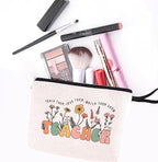 Teacher Gifts Makeup Bag Must Haves Birthday Gifts for Women Female Educator Coworker Teacher Thank You Gift Floral Cosmetic Bag Graduation Gift