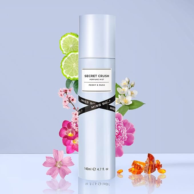 Secret Crush Perfume Mist by So...? - Woody Perfume , Floral Notes- Great Gifts - Refreshing Body Spray for Women - 4.7 oz.
