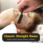 The Cut Factory- Pro Line Extremely Sharp Razor Edge Hair Cutting Scissors Ofset Handle Hair Scissors (BLACK)