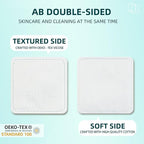 Premium Exfoliating Cotton Pads (60 Count) - 100% Cotton, Extra-Soft and Lint-Free, Durable Squares for Facial, Lip, and Eye Makeup Removal