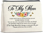Mom Gifts Makeup Bag Christmas Birthday Thanksgiving Gifts for Mother Mom Cosmetic Bag Zipper Makeup Pouch