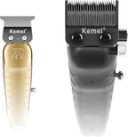 KEMEI Hair Clippers for Men, Professional Clipper and Trimmers Set, Cordless Zero Gap Trimmer for Men with LED Display, 11 Guide Combs