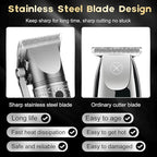 Hair Clippers for Man T-Blade Trimmer Nose Hair Trimmer Electric Shaver Set, Professional 4 in 1 Barber Clippers Set for Haircut, Men’s Grooming Kit with LCD Display, Ideal Gift for Him