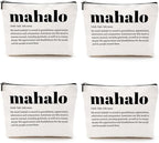 4pcs Makeup Bags Hawaii Cosmetic Bag Hawaiian Gifts Hawaiian Souvenirs Thank You Gifts for Women Female Grandma Mom Sister Friend Wife Travel Toiletry Bag Thanksgiving Christmas Birthday gift