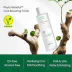 THANKYOU FARMER Phyto Relieful CICA PHA LHA Boosting Toner 7.03 fl oz (200ml), Dermatologist Tested, Alcohol-Free Liquid Exfoliant for Face, Oil-Free Hydrating Toner, Vegan, Fragrance-Free