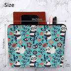 Panda Cosmetic Bags For Women, Cute Pandas Bamboo Berry Flowers Roomy Makeup Bag Toiletry Bag Accessories Organizer Storage Bags Makeup Pouch For Travel Business Gym Camping Bathroom