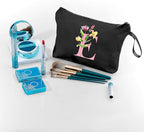 SEAMOON Bridesmaid Proposal Bridal Birthday Unique Gifts for Women Bride Friend Bestie Personalized Travel Make up Cosmetic Bag with Mirror Valentines Mothers Day Christmas Graduation E