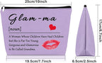 Sazuwu Grandma Makeup Bag Purple Gifts for New Grandma Grandmother Grandma to Be Cosmetic Bag Mothers Day Birthday Travel Pouch