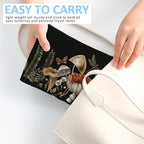 Makeup Bag Vintage Botanical Cosmetic Bag Mini Portable Travel Toiletry Bag Organizer Makeup Brushes Aesthetic Accessories Waterproof Storage Bag for Women
