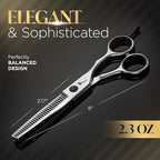 Fagaci Thinning Shears for Hair Cutting 6" Razor-Sharp, Hair Thinning Scissors with Precise Cut, Texturizing Shears Lasting Sharpness and Durable Steel