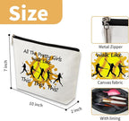 Softball Makeup Bag,A Gift for Players and Lovers,Customized Softball Makeup Bag with Lining,Cool Cosmetic Bags for Purse,A Must-Have Item for Softballs Moms