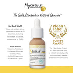 MyChelle Dermaceuticals, Sun Shield Liquid SPF 30 Medium/Dark (1 Fl Oz) - Tinted Sunscreen for All Skin With Oil-Absorbing Bentonite Clay - Use as Sheer Foundation or Makeup Primer for Matte Finish