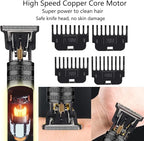 Hair Clippers for Men, Cordless Hair Clippers, Travel Small Hair Clippers 5.7" Hair Trimmer Classical Sculpting Styling Rechargeable Hair Remover with 6 Pieces Earpick (Black)