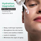 PLUMP Hyaluronic Acid Serum with 5D Hyaluronic Complex, Ectoin, Plant Ceramides, Vitamins B5 & E, Deep Hydration, Strengthens Skin Barrier, Fragrance-Free, 1 fl oz