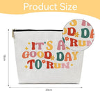 Running Makeup Bag, Women's Sport Accessories, Running Lovers Gifts, Birthday Christmas Valentines Day Presents for Her,Large Capacity Waterproof Lining Makeup Bag