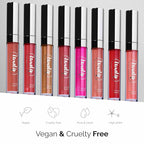 LuxeLip™ Matte Lipstick for Older Women, Hydrating Non-Sticky Lip Gloss for Luminous Shine & Moisturized Lips, Lightweight, Long-Lasting Glossy Finish, Cruelty-Free Lip Makeup (Terra Bronze, 8ml)