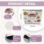 Nurse Makeup Cosmetic Bags - Women's Appreciation & Graduation Gift with Daily Affirmations