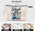 IWXYI School Nurse Gifts,School Nurse Makeup Bag Make up Bags Zipper Pouch Travel Toiletry Gifts