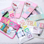Travel Essentials Makeup Bag for Women Water-resistant Toiletry Organizer Nylon Cosmetic Pouch Preppy Stuff