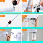 Professional Facial Steamer, Stand Ozone Face Steamer on Wheels, Adjustable Height and Angle,Estheticians Steamer More Steam,Hot Mist Facial Humidifier Atomizer for Spa Beauty, Home Use