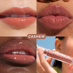 Tower 28 ShineOn Milky Lip Jelly, CASHEW, Non-Sticky, Hydrating Vegan Lip Gloss in Milky Rosy Brown, Apricot and Raspberry Seed Oil, Moisturizing, Clean, Cruelty Free