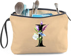 Birthday Inspirational Bridesmaid Proposal Team Small Gifts for Women Mom Aunt Teacher Sister Coworkers Makeup Cosmetic Bag Travel with Mirror Mothers Day Christmas Graduation I