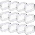 Weewooday 12 Pieces Clear Makeup Bags Cosmetic Storage Bags PVC Zipper Pouches Travel Waterproof Makeup Plastic Case for Women Organizing Toiletries Traveling Bathroom