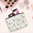 jeilink Cute Llamas Makeup Bag Alpaca Llama Gifts Funny Llama Stuff Decor for Llamas Lover Christmas Birthday Gifts for Women Animal Lovers Girl Daughter Best Friend BFF Niece Sister Toiletry Bag
