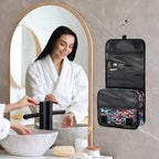Hanging Travel Toiletry Bag for Women Men Colorful Butterfly Waterproof Makeup Bag Animal Butterfly Portable Cosmetic Bag Travel Essentials for Traveling Accessories Toiletries Bathroom Shower