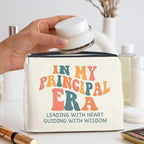Principal Gifts Makeup Bag Principal Thank You Gifts in My Principal Era Cosmetic Bag Zipper Makeup Pouch