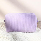 SOIDRAM Makeup Bag Preppy Cosmetic Bag Bulk Makeup Pouch Personalize Travel Toiletry Bag Organizer Cute DIY Makeup Brushes Storage Bag for Women