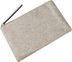 Celestial Glitter Makeup Pouch – Six Stunning Shades - Festive Cosmetic Bag (Solar Gold)