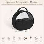 Large Clear Travel Makeup Bag, Waterproof Leak-Proof Toiletry Bag for Women, Simple Large Transparent Cosmetic & Makeup Bag Organizer