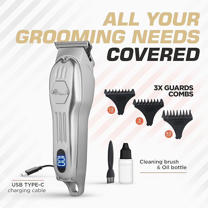 Fagaci Professional Thinning Shears & Hair Trimmer Set 6" Extremely Sharp, 440C Steel Thinning Scissors Extremely Sharp, Hair Scissors & Hair Edger T-Blades