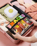2 Pcs Snack Pouch Chenille Letter Clear Zipper Snack Bag, Nylon Snack Pouch for Travel Clear Makeup Bag Small Cosmetic Bag for Purse Snack Bags for School Waterproof Toiletry Bag