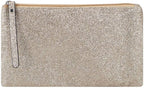 Celestial Glitter Makeup Pouch – Six Stunning Shades - Festive Cosmetic Bag (Solar Gold)