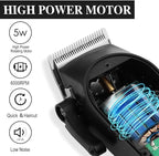 WAIKIL Hair Clippers Professional Cordless for Men, Barber Clippers for Hair Cutting Kit,Rechargeable Haircut Machine for Family,Wireless LCD Display Hair Trimmers Set