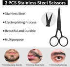 Beard Shaper for Men Beard Shaping Tools - Beard Straightener, Beard Template Guide, Professional Straight Edge Razor, Edge Blade, Barber Pencil, Beard Comb, Scissor, Gifts for Men Boyfriend Husband