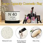 40th Birthday Gifts for Women Canvas Tote Bag Travel Gear, Unique 40 Years Old Birthday Gifts for Her Mom Wife Aunt Friends, Vintage N40 Handbag & Cosmetic Bag & Back in 1985 Poster