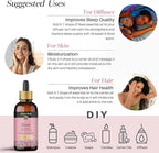 Avatra Rose Essential Oil 100ML (3.38 OZ) with Glass Dropper and Travel Bottle, Pure and Natural Therapeutic Grade Lavender Oil for Diffuser, Aromatherapy, Massage, and DIY Candle Products