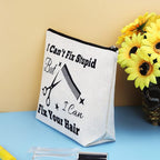Hairdresser Gifts Hair Stylist Makeup Bag Hair Stylist Gifts Cosmetic Bags Funny Hair Dresser Gift Cosmetic Pouch Zipper Makeup Case Christmas Inspirational Graduation Gift for Hairdresser