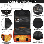 Travel Toiletry Bag for Women & Men Ethnic Mandala Flower Toho Hanging Cosmetic Organizer Portable Waterproof Makeup Case Make Up Bag with Compartments Travel Essentials for Bathroom Shower