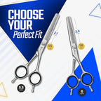 Fagaci Hair Thinning Scissors 6" with 440C Steel, Extreme Sharpness & Precise Cuts Texturizing Shears, Barber Thinning Shears, Hair Cutting for Women & Men, Slim Blades Texturizing Scissors