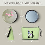 Birthday Inspirational Bridesmaid Proposal Team Small Gifts for Women Mom Aunt Teacher Sister Coworkers Makeup Cosmetic Bag Travel with Mirror Mothers Day Christmas Graduation B