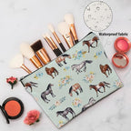 Horse Gifts Makeup Bag Cosmetic Bag Travel Pouch, Animal Lovers Gifts for Horse Lovers Women Girls Daughter Sisters Coworker Best Friend Friendship Graduation Birthday